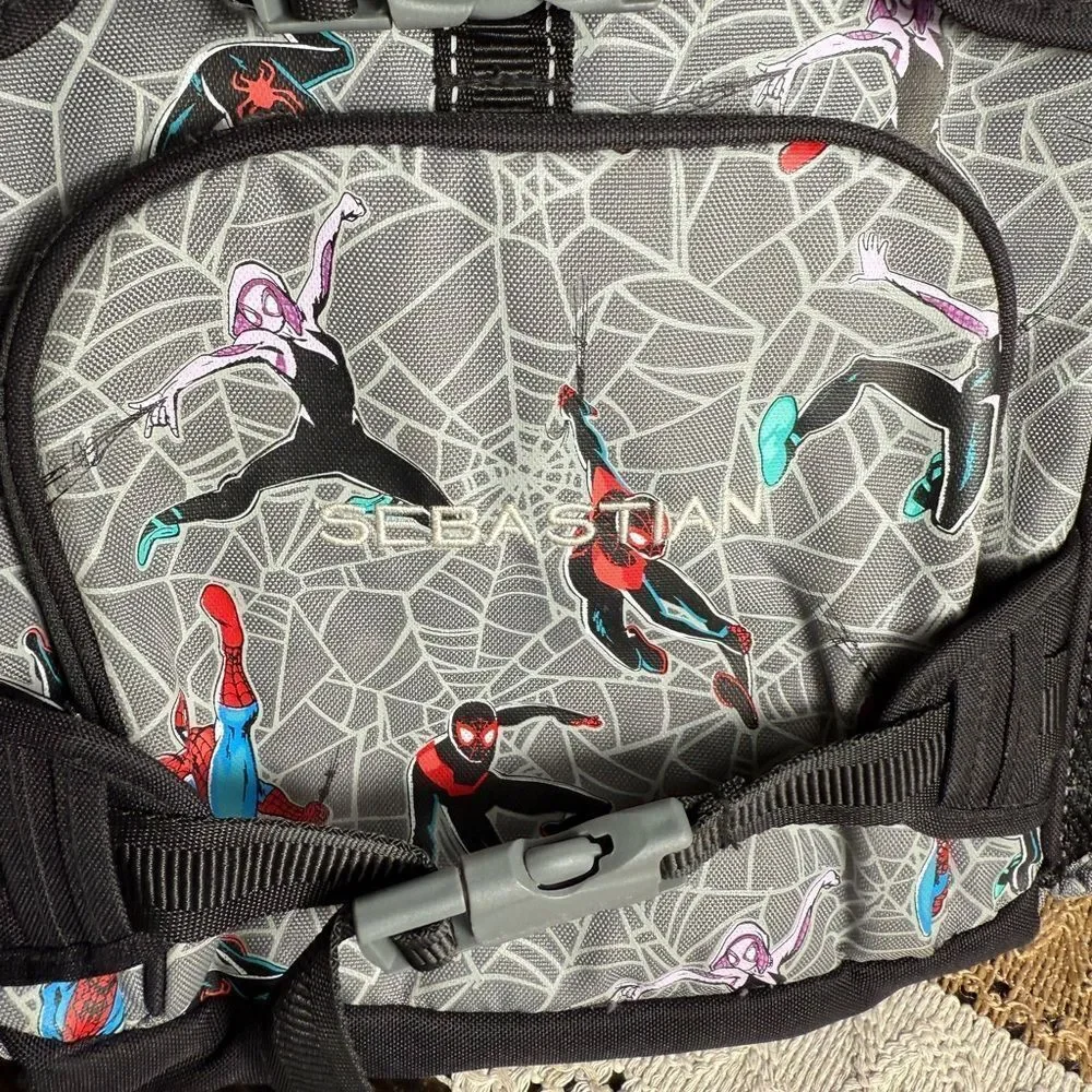 Pottery Barn Kids Sebastian Spidey & Friends Back Pack Lunch Box Set - Picture 4 of 11